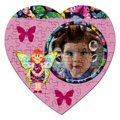 Fairy tales PINK - Puzzle - Jigsaw Puzzle (Heart)