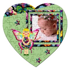 Fairy tales GREEN - Puzzle - Jigsaw Puzzle (Heart)