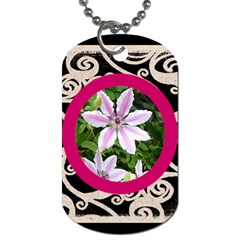Fantasia classic pink frame dog tag - Dog Tag (Two Sides)