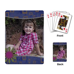 Playing cards with flower - Playing Cards Single Design (Rectangle)