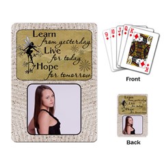 Learn, Live, Hope Playing Cards - Playing Cards Single Design (Rectangle)