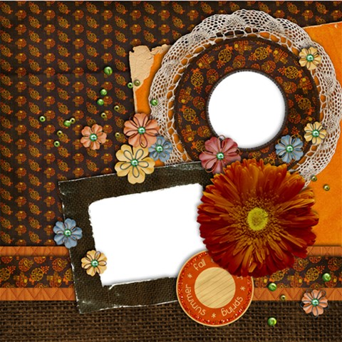 20 Fall Harvest Quick Pages By Mikki 12 x12  Scrapbook Page - 1