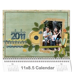 calender2011_1 - Wall Calendar 11  x 8.5  (12-Months)