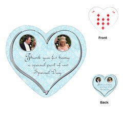 100% love heart wedding favor playing cards - Playing Cards Single Design (Heart)