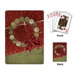 Holiday Wreath playing cards - Playing Cards Single Design (Rectangle)