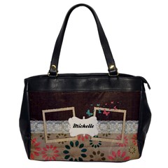 Flowers-Oversize Office Handbag