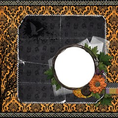 Damask Halloween Quickpage - ScrapBook Page 12  x 12 