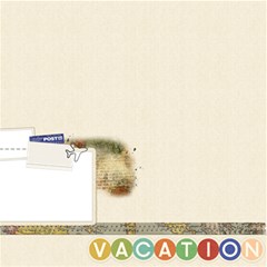 {ScrapDZines} Vacation Scrapbook Page - ScrapBook Page 12  x 12 