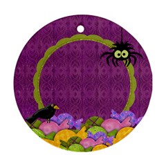{ScrapDZines} I Want Candy! Halloween Ornament - Ornament (Round)