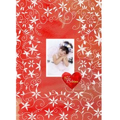 Christmas Basics Floral Heart Christmas Card 2 - Greeting Card 5  x 7 