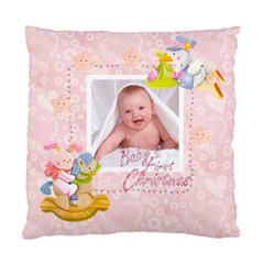 blanky bunny pink Baby s first christmas cushion 2 - Standard Cushion Case (Two Sides)