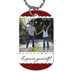 Express yourself! Dog Tag - Dog Tag (Two Sides)