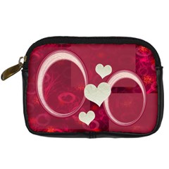 I Heart You Pink leather camera case - Digital Camera Leather Case