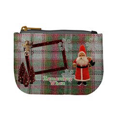 Stocking Stuffer Remember When Santa Merry Christmas mini coin purse