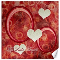 My Little Angels red pink 12x12 Canvas - Canvas 12  x 12 