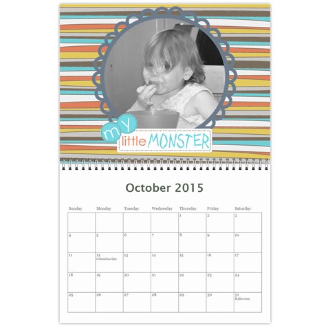 2015 Family Calendar By Martha Meier Oct 2015