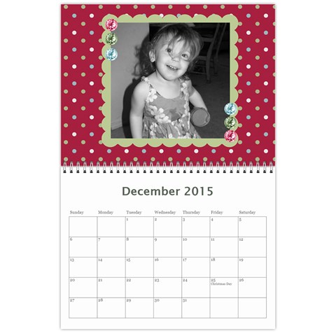 2015 Family Calendar By Martha Meier Dec 2015