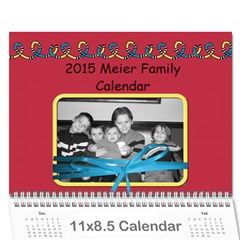 2015 Family Calendar 2 - Wall Calendar 11  x 8.5  (12-Months)