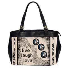 Live Laugh Love Sweet Mmile oversized office bag - Oversize Office Handbag (2 Sides)