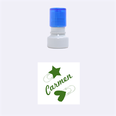 Carmen - Rubber Stamp Round (Small)