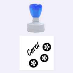 Carol - Rubber Stamp Round (Medium)