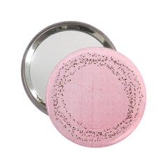 Pink glitters-pocket mirror - 2.25  Handbag Mirror