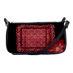 Red daisy-clutch - Shoulder Clutch Bag