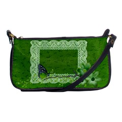 Green butterfly-clutch - Shoulder Clutch Bag