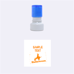 halloween - Rubber Stamp Round (Small)