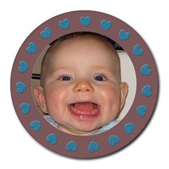 Baby boy  Mousepad - Collage Round Mousepad