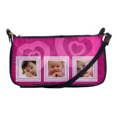 Pink hearts - Shoulder Clutch Bag