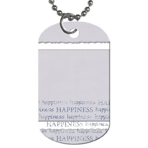 Laughter & Happiness Dog Tag Back
