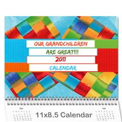 Grandmas Calendar - Wall Calendar 11  x 8.5  (12-Months)