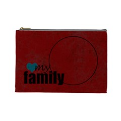 Love my family cosmetic bag - Cosmetic Bag (Large)