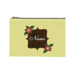Cosmetic Bag (Large)- template yellow