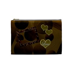 I Heart You gold Love medium Cosmetic Bag - Cosmetic Bag (Medium)