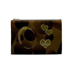 I Heart You gold Love2 medium Cosmetic Bag - Cosmetic Bag (Medium)