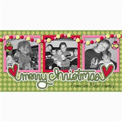 Merry Christmas Card - 4  x 8  Photo Cards