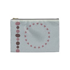 Pink and brown - Cosmetic Bag (Medium)  