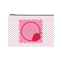 Strawberries cosmetic bag L 01 - Cosmetic Bag (Large)