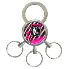 Zebra Key chain - 3-Ring Key Chain