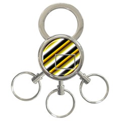 Gold key chain - 3-Ring Key Chain