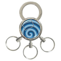 Swirl key chain - 3-Ring Key Chain
