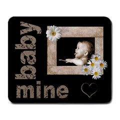 baby of mine daisy heart mousemat - Large Mousepad