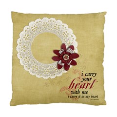I carry your heart, memorial- pillow - Standard Cushion Case (Two Sides)