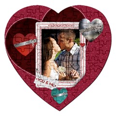 You & Me Heart Puzzle - Jigsaw Puzzle (Heart)