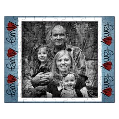 Single Photo Family Puzzlw - Jigsaw Puzzle (Rectangular)