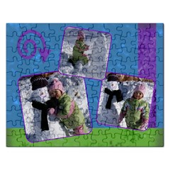 3 Photo Snow Puzzle - Jigsaw Puzzle (Rectangular)