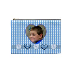 Baby Blue Medium Cosmetic Case - Cosmetic Bag (Medium)