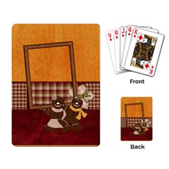 Christmas Playing Cards with Gingerbread Boy and Girl - Playing Cards Single Design (Rectangle)